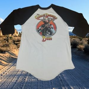 🌻Sold🌻 Vintage Charlie Daniel's Band Tour Women's Baseball Tee Music Shirt XL